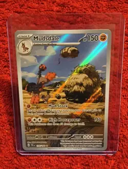 Pokemon TCG Mudsdale Holo Illustration Card 175/162 Temporal Forces Nm - Image 1