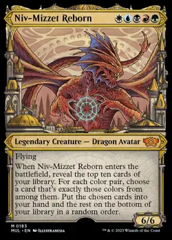 Near Mint x 1 Niv-Mizzet Reborn - Halo Foil Multiverse Legends Variants - Image 1