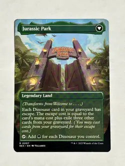 MTG Welcome to . . . Jurassic Park REX #7 Jurassic World Collection NM - Image 2