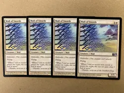 MTG 4x Wall of Swords # 41 Core Set 2014 M14 Modern Magic the Gathering x4 NM - Image 1