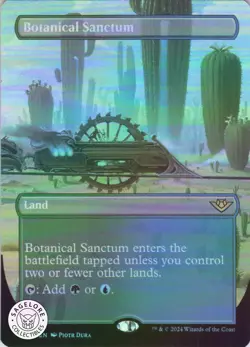 MTG Botanical Sanctum (Borderless) (301) | NM Foil | Thunder Junction {OTJ} - Image 1