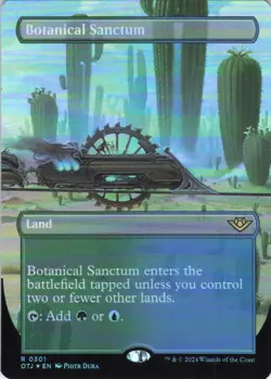 MTG Botanical Sanctum (Borderless) (301) | NM Foil | Thunder Junction {OTJ} - Image 2