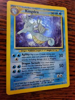 Kingdra 8/111 MP Holo Rare Neo Genesis Unlimited Edition Pokemon WOTC - Image 2
