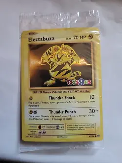2016 POKEMON XY Evolutions Holo ELECTABUZZ 41/108 TOYS R US STAMPED PROMO SEALED - Image 1