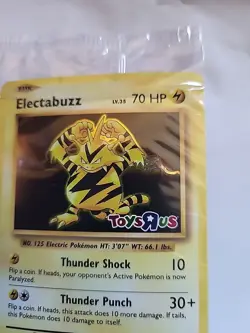 2016 POKEMON XY Evolutions Holo ELECTABUZZ 41/108 TOYS R US STAMPED PROMO SEALED - Image 3