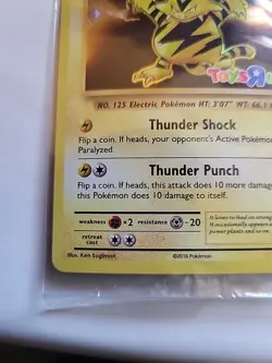 2016 POKEMON XY Evolutions Holo ELECTABUZZ 41/108 TOYS R US STAMPED PROMO SEALED - Image 5