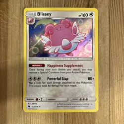 Pokemon TCG Blissey Sun & Moon - Lost Thunder 153/214 Holo Holo Rare NM - Image 1