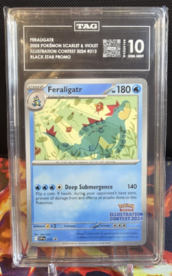 TAG 10 Feraligatr 213 Illustration Contest 2024 Black Star Promo - Image 1