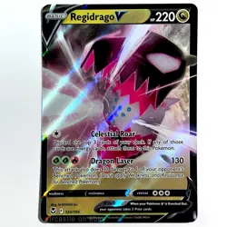 Regidrago V 135/195 Silver Tempest Full Art Holo Ultra Rare Pokemon TCG NM - Image 1