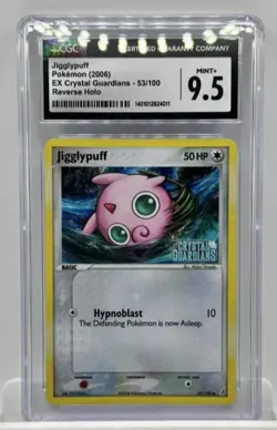 Pokemon Holo CGC 9.5 Jigglypuff Reverse 2006 EX Crystal Guardians Bgs Stamped - Image 1