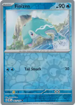 Lightly Played, English Pokemon Reverse Holo Finizen - 061/197 - Common - Revers - Image 1