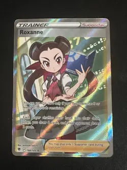 Roxanne 188/189 Pokemon Astral Radiance Full Art Trainer Near Mint - Image 1