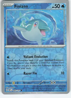 Finizen 60/197 060/197 Common Reverse Holo SV03: Obsidian Flames NM Pokemon - Image 1