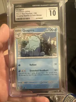 Pokemon - Quagsire SVP 156 - Surging Sparks - Black Star Promo - Holo - Image 1