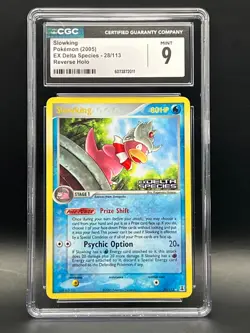 CGC Mint 9-Slowking #28/113 Reverse Holo Pokemon 2005 EX Delta Species - Image 1