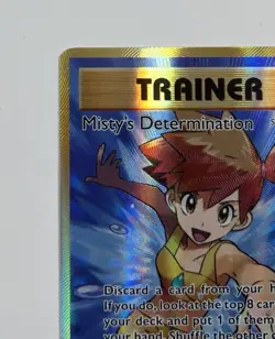 English Pokemon Misty's Determination (Full Art) 108/108 Evolutions Holo Nm - Image 4
