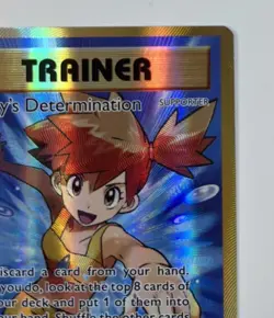 English Pokemon Misty's Determination (Full Art) 108/108 Evolutions Holo Nm - Image 5
