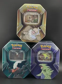 Pokemon TCG Triple Whammy Tins Set Collector Tins (Set of 3) Factory Sealed. - Image 1