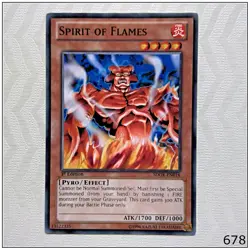 Spirit of Flames - SDOK-EN016 - Common 1st Edition Yugioh - Image 1