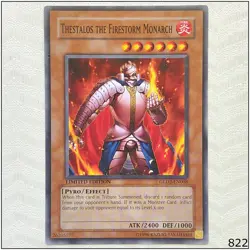 Thestalos the Firestorm Monarch - GLD2-EN008 - Common Limited Edition Yugioh - Image 1