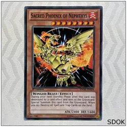 Sacred Phoenix of Nephthys - SDOK-EN004 - Common 1st Edition Yugioh - Image 1