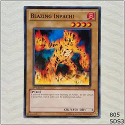 Blazing Inpachi - 5DS3-EN002 - Common 1st Edition Yugioh - Image 1