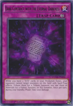 Yugioh! LP Dark Contract with the Eternal Darkness - MACR-EN068 - Rare - 1st Edi - Image 1