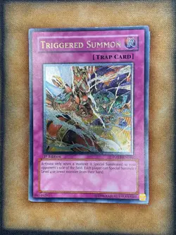 Yugioh Triggered Summon FOTB-EN046 Ultimate Rare 1st Ed LP - Image 1