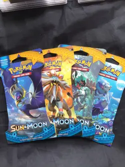 Pokemon Cards: Sealed Sun & Moon Sleeved Booster Pack - Image 1