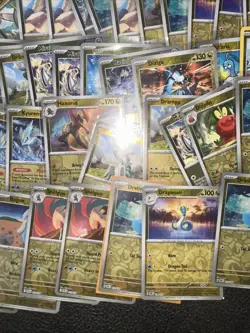 75+ Pokemon Reverse Holo Foil Card Lot Dragon Energy Type Dratini Deino Shelgon - Image 4
