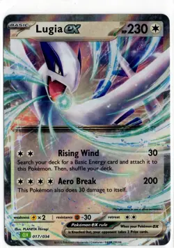 Pokemon - Classic Collection Trading Card Game Lugia EX 017/034 NM - Image 1
