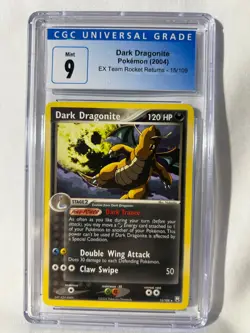 CGC 9 MINT Dark Dragonite 2004 EX Team Rocket Returns 15/109 Pokemon Card - Image 1