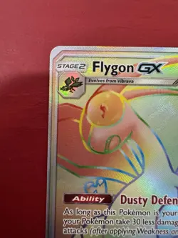 Flygon GX 256/236 Rainbow Secret Rare Sun & Moon Cosmic Eclipse Pokemon Card NM - Image 2