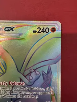 Flygon GX 256/236 Rainbow Secret Rare Sun & Moon Cosmic Eclipse Pokemon Card NM - Image 3