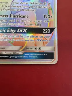 Flygon GX 256/236 Rainbow Secret Rare Sun & Moon Cosmic Eclipse Pokemon Card NM - Image 4