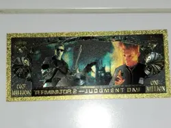 Billet Terminator Collector Gold Dore card carte schwarzenegger Goodies Ticket - Image 1