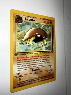 Pokemon TCG Kabuto Fossil 1st Edition Common Card 50/62 - Image 3