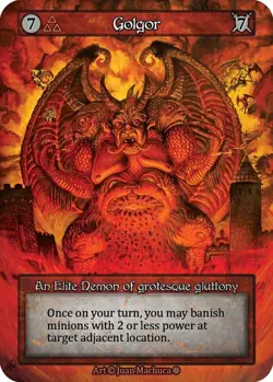 Sorcery: Contested Realm Golgor Elite Foil NM (GT) - Image 1