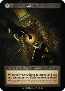 Sorcery: Contested Realm Exhume Exceptional Foil NM (GT) - Image 1