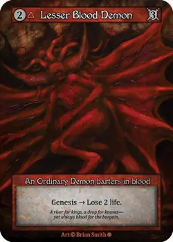 Sorcery: Contested Realm Lesser Blood Demon Ordinary Foil NM (GT) - Image 1