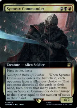 MTG Sycorax Commander (Extended Art) Foil NM Doctor Who Magic - Image 1