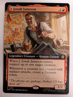 J. Jonah Jameson (Extended Art) Marvel's Spider-Man - MTG RARE - Image 1
