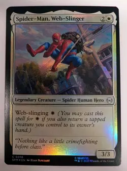 Spider-Man, Web-Slinger Marvel's Spider-Man Foil - MTG - Image 1