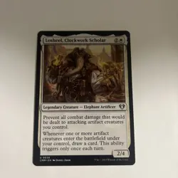 MTG - Losheel, Clockwork Scholar CMM Regular U#0038 - Image 1