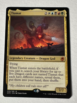 MTG Magic the Gathering Tiamat (235/518) Adventures in the Forgotten Realms - Image 1