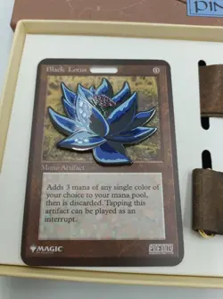 Magic The Gathering. Limited Edition, Black Lotus Pin & Lanyard. Pinfinity - Image 2
