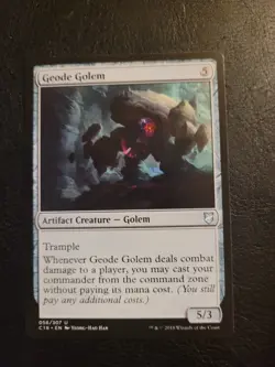 Geode Golem MTG Commander 2018 Magic the Gathering C18 #056 LP - Image 1