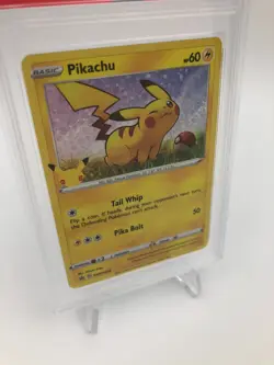 2020 POKEMON SWSH BSP Card PIKACHU HOLO #039 General Mills 25th Ann. grade PSA 8 - Image 2
