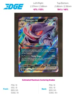 Gengar ex - 104/162 Pokemon TCG Double Rare SV05: Temporal Forces Near Mint - Image 1