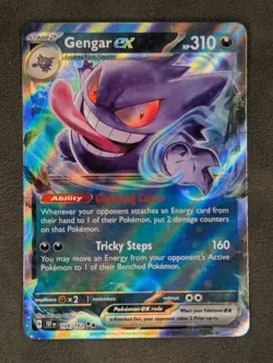 Gengar ex - 104/162 Pokemon TCG Double Rare SV05: Temporal Forces Near Mint - Image 3